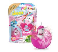Craze INKEE Unicorn | Bombe de Bain Enfant Licorne Boule de Bain arôme Pop-Corn avec Figurine de Licorne à l'intérieur, Couleur Rose