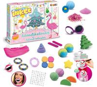 CRAZE INKEE Calendrier de l'Avent Jouets de Bain Boule de Bain & Bombe de Bain + Accessoires pour Cheveux Calendrier de Noël 2021 Cadeau Fille 32688 Multicolore