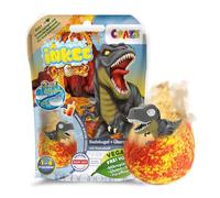 CRAZE INKEE DINOREX, Bombe de Bain Surprise Dino Boule de Bain Enfant avec Jouet Dinosaure à l'intérieur, Parfum Ice Tea pêche, testé dermatologiquement