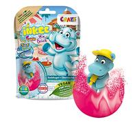 CRAZE INKEE HIPPO Fun Beach | Bombe de bain enfant avec jouet de bain Hippopotame à l'intérieur , Boule de bain surprise , arôme pastèque, testé dermatologiquement
