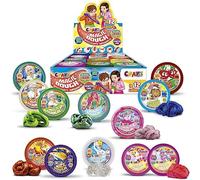 CRAZE Magic Dough | Pâte à Modeler Magique Set de 24 Boîtes sur Un Présentoir - 12 Pates intelligentes différentes avec Effets spéciaux et arôme fruité - 24x 15g