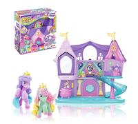 Craze Magic Ponys School of Magic - Coffret Figurine Poney avec 2 Figurines Exclusives Dont 1 phosphorescente, Set de Jeu avec châteux à 3 étages et Nombreux Accessoires