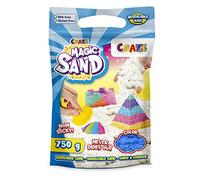 CRAZE MAGIC SAND Sable magique enfant BLEU Sable coloré 750g Sable a modeler sans gluten Sable cinétique Activites manuelles pour enfants 33517
