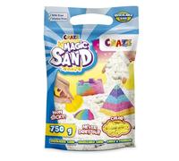 CRAZE MAGIC SAND Sable magique enfant JAUNE Sable coloré 750g Sable a modeler sans gluten Sable cinétique Activites manuelles pour enfants 33579