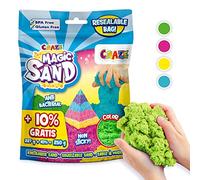 CRAZE MAGIC SAND Sable magique enfant Recharge 250 g Sable à modeler 4 couleurs Recharge sable cinétique 41215