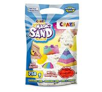 CRAZE MAGIC SAND Sable magique enfant ROUGE Sable coloré 750g Sable a modeler sans gluten Sable cinétique Activites manuelles pour enfants 33630