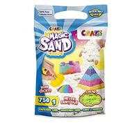 CRAZE MAGIC SAND Sable magique enfant VERT Sable coloré 750g Sable a modeler sans gluten Sable cinétique Activites manuelles pour enfants 33609
