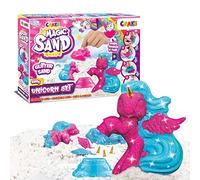 CRAZE Magic Sand Sable Magique Set Licorne Atelier créatif Enfant Sable cinétique à Paillettes 200 g avec Moule en Forme de Licorne Sable à Modeler pailleté Loisir créatif 29725