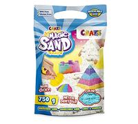 CRAZE MAGIC SAND Sable magique enfant TURQUOISE Sable coloré 750g Sable a modeler sans gluten Sable cinétique Activites manuelles pour enfants 33487