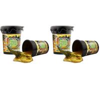 CRAZE Magic Slime DINOREX Kit Slime Enfant avec Dinosaure Jouet - Boîte de Slime 110ml - 6 Couleurs aléatoire & Figurine Dinosaure à l'intérieur, sans résidu, Facile à Nettoyer (Lot de 2)