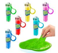 Craze Magic Slime Keychain Lot de 6 porte-clés avec slime pour enfants 25 ml, 6 couleurs, sans résidus