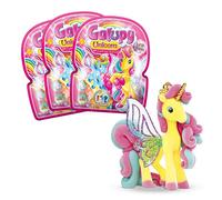 Craze Ponies GALUPY Animaux 18 Jouet Collectionner avec Cristal Swaroski Fille Cadeau Fille & Garcons Anniversaire Licorne 3X Figurines Incluse 27738, Multicolore, 3 Unicorn