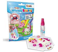 CRAZE SPLASH BEADYS Kit Perle enfant LICORNE Perle a coller Bricolage enfant Perles magiques Perles a repasser sans fer a repasser Perle collante á l'Eau 26076