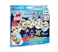 CRAZE SPLASH BEADYS Patron pour perle a coller Motif BOYS Pochoir pour perles d'eau Bricolage Garçon 5x Modèles Loisir Créatif Perle Enfant 11065 Multicolore