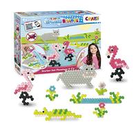 CRAZE SPLASH BEADYS Perle a repasser sans Repassage Starter Kit FLAMANT ROSE Perles d'Eau Loisir créatif Perle collante à l'Eau Bricolage Enfant 20579 Multicolore