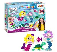 CRAZE SPLASH BEADYS Perles à coller Starter pack SIRÈNES Perle a repasser sans repassage Perle collante à l'eau Bricolage enfant Kit Perle enfant complet 20609 Multicolore