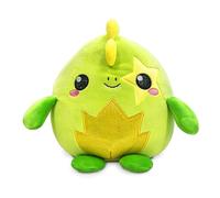 CRAZE Squishpets Medium Starliz - Lézard en Peluche Vert Néon 19 cm , Peluche Douce avec petite crête jaune