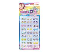 CRAZE STICKER EARRINGS Galupy Mermaid - Boucles d'oreilles adhésives fille, Boucles d'oreilles à coller avec motif sirène, Bijoux enfants fille