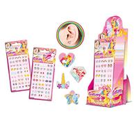 CRAZE Stickers GALUPY Boucles d'oreilles sans trou autocollantes Licornes Bijoux Enfants Fille Motif 22559, Brillant