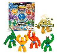 Craze Stretchy Legends Minis Multipack Hunters - 5X Figurines d'actions Extensibles et gluantes, Personnages étirables à Collectionner, Super Héros Dinosaures