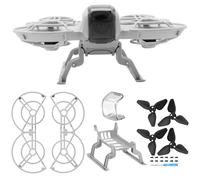 Craznick Accessoires pour Neo Drone - hélices Protection d’hélices Jambes pour Train d'atterrissage kit d'extension à dégagement Rapide Housse de Protection cardan caméra pour DJI Neo Fly