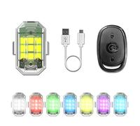 Craznick Drone Lumière stroboscopique avec télécommande pour DJI Mini 4K/Avata 2/Mini 2 SE/Mavic 2/2S/3/Phantom 3 4/4 Pro Vol de nuit FAA LED rechargeable