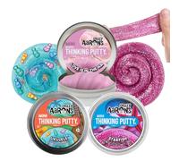 Crazy Aaron's Lot de 3 mini mastic parfumé - Love is in The Air, ukulélé et étoile de mer - Ensemble de mastic extensible pour enfants et adultes