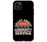 Crazy About Community Service Avocat Social - Coque pour iPhone 11 Pro Max