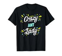 Crazy Ant Lady - Fourmi drôle T-Shirt Graphique avec Valeur, Homme, Noir, L