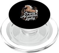 Crazy Arabian Lady Arabian Horse équestre PopSockets PopGrip pour MagSafe