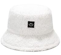 crazy bean Bob Chapeau de Pêcheur en Peluche Chapeau de Pêcheur Hiver Femme Homme Chauds Peluche Chapeau de Seau