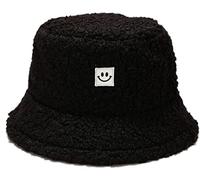 crazy bean Bob Chapeau de Pêcheur en Peluche Chapeau de Pêcheur Hiver Femme Homme Chauds Peluche Chapeau de Seau