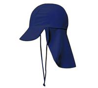 crazy bean Chapeau Anti UV de Soleil Enfant Chapeau Protege Nuque Randonnée pour Garcon Fille Cartoon Casquette Visiere de Bain Plage avec Mentonnière Réglable Bleu Marine