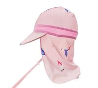 crazy bean Chapeau Anti UV de Soleil Enfant Chapeau Protege Nuque Randonnée pour Garcon Fille Cartoon Casquette Visiere de Bain Plage avec Mentonnière Réglable Oiseau