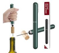 Crazy Bean TireBouchon à Pression D'air Comprimé OuvreVin Voyage Portable Inoxydable Ouvre Bouteille Champagne Vert Taille Unique