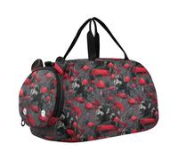 Crazy Beast Wolverine Shroom Sac de sport léger avec compartiment à chaussures et sangle réglable pour voyage, sport, w nd, bolsa para hombre