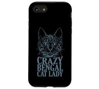 Crazy Bengal Cat Lady Race de Chat Domestique Coque pour iPhone SE (2020) / 7/8