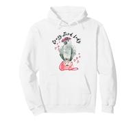 Crazy Bird Lady - Aquarelle Perroquet Gris Africain Sweat à Capuche