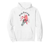 Crazy Bird Lady - Aquarelle pour cacatoès de Galah Sweat à Capuche