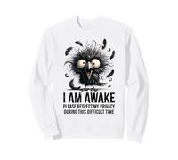 Crazy Black Crow Je suis éveillé, Veuillez Respecter ma Vie privée Sweatshirt