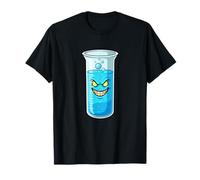 Crazy Blue Toxic Gobelet Science Monster Cartoon T-Shirt