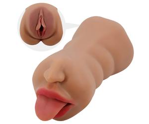 Crazy Bull - masturbateur bouche et vagin - couleur chair