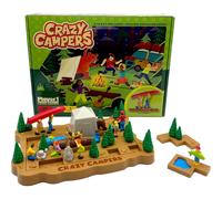 Crazy Campers Logic Puzzle Game - 36 Un solo dfis des enfants et des adultes difficult construire des voyages de construction de voyages