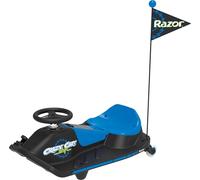 Crazy Cart Shift LV - Kart de drift au lithium pour enfants par Razor, moteur moyeu haute performance de 100 W, recharge plus rapide, construction plus légère, accélérateur à pédale à vitesse variable