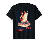 Crazy Cat Lady Club Japanese Calico Cat Aesthetic T-Shirt