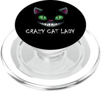 Crazy Cat Lady Laughing Psycho Chat Meme PopSockets PopGrip pour MagSafe