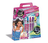 Clementoni 18113 Crazy Chic-Fluo nagel voor kinderen vanaf 6 jaar, meerkleurig