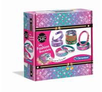 Clementoni - 18582 - Crazy Chic - My Fashion Bracelets - Coffret de Bijoux pour Filles - Loisir créatif, 7 Ans et Plus