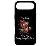 Crazy Chicken I'm Fine It's Fine Everything is Fine Coque pour iPhone Air