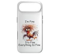Crazy Chicken I'm Fine It's Fine Everything is Fine Coque pour iPhone Air